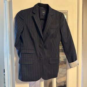 GAP Women’s Black Pinstripe Blazer - Size 0